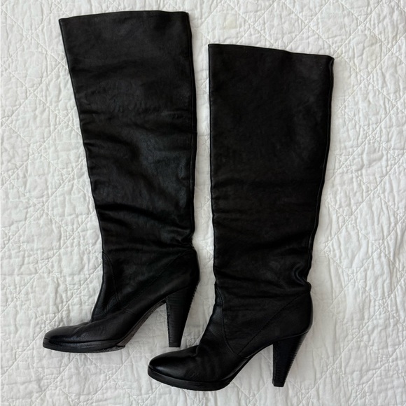 Authentic MICHAEL KORS FLEUR Black Leather Designer Convertible Tall - Picture 3 of 13